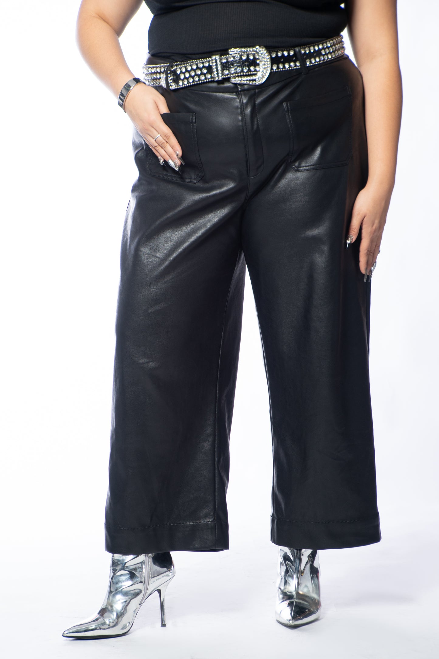 Midnight Leather Trouser