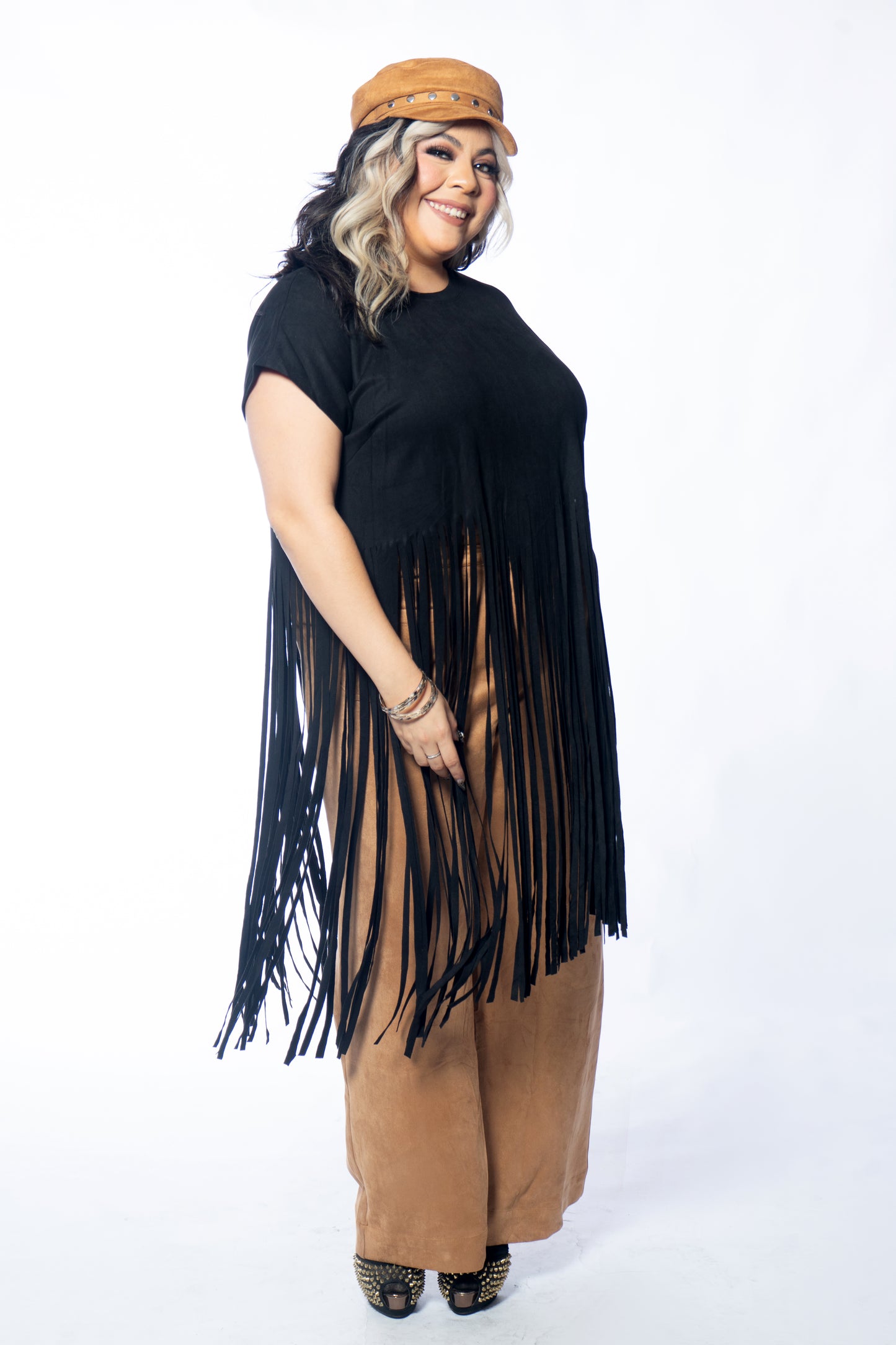 Meadow Suede Fringe Top