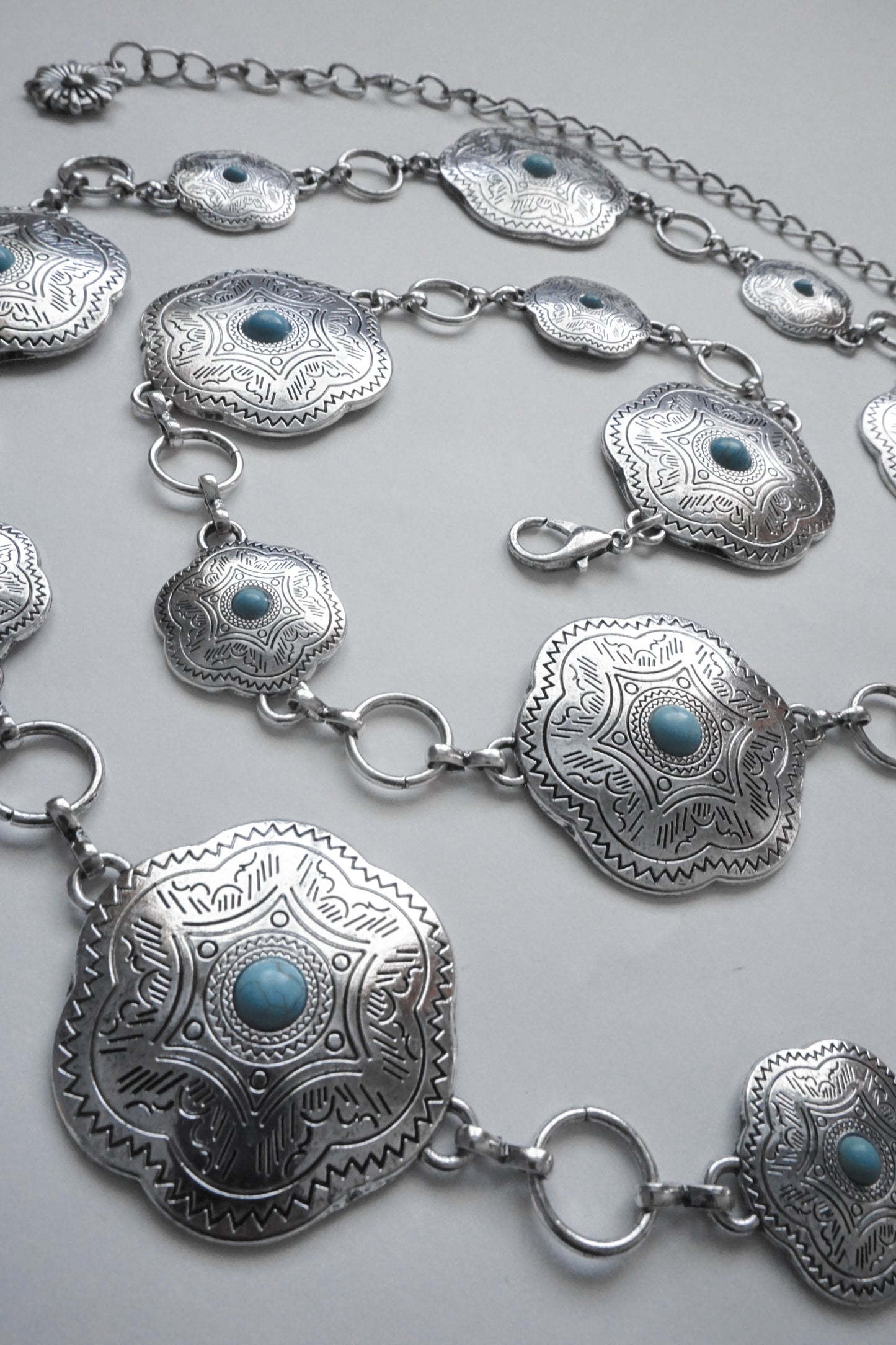 Silver Mesa Turquoise Chain Belt