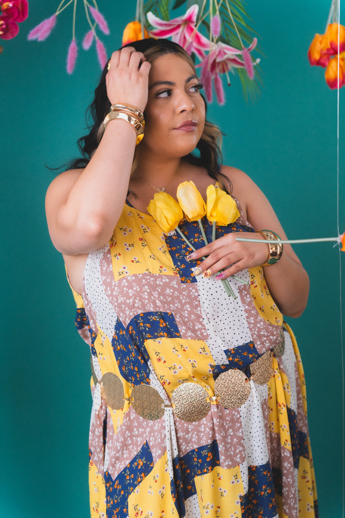 Boho Circle Chain Belt- Plus