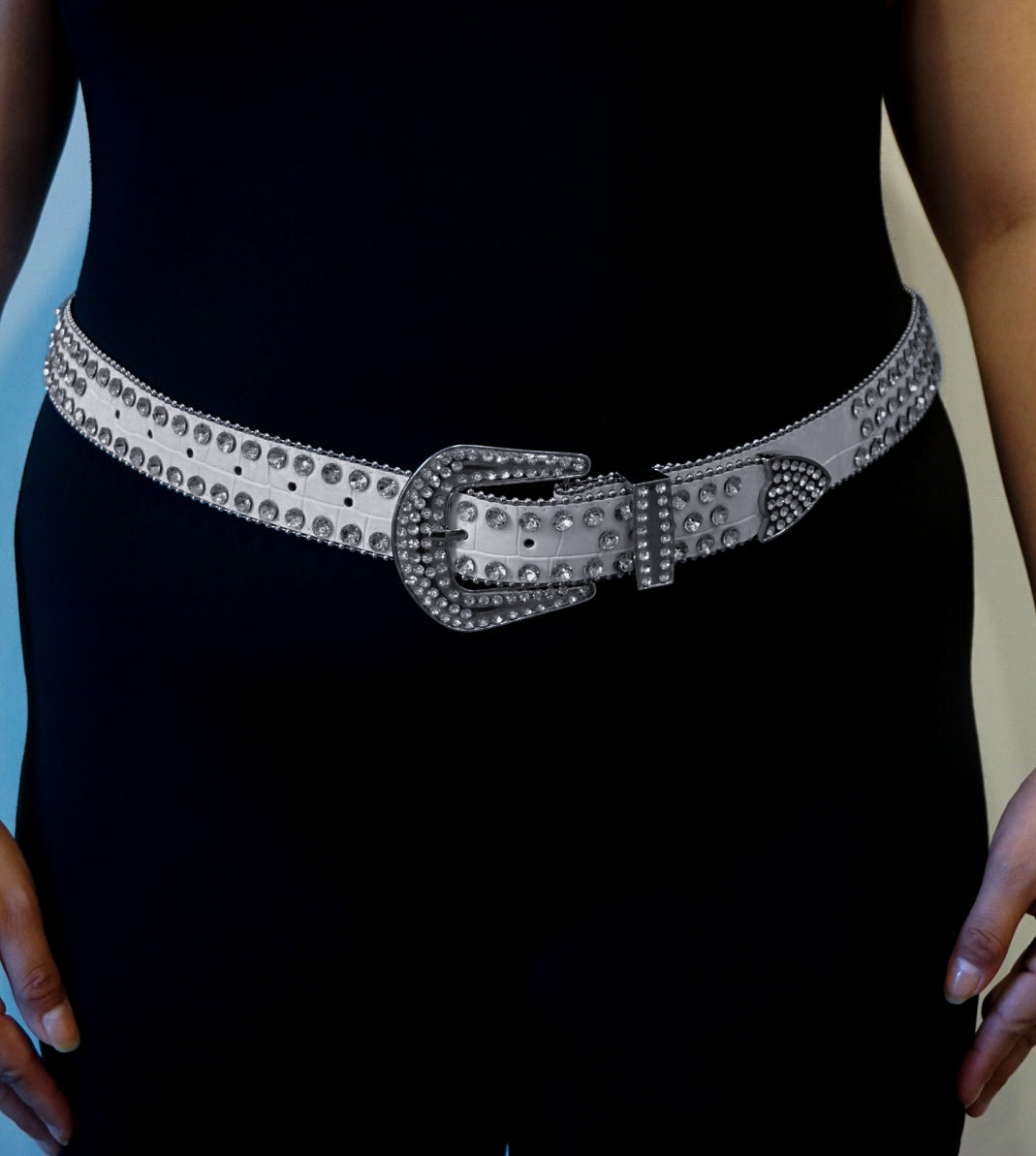 Y2K Rhinestone Belt