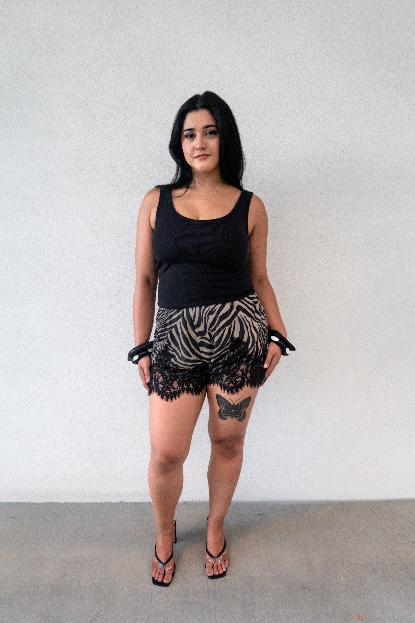 UNTAMED LACE TRIM SHORTS