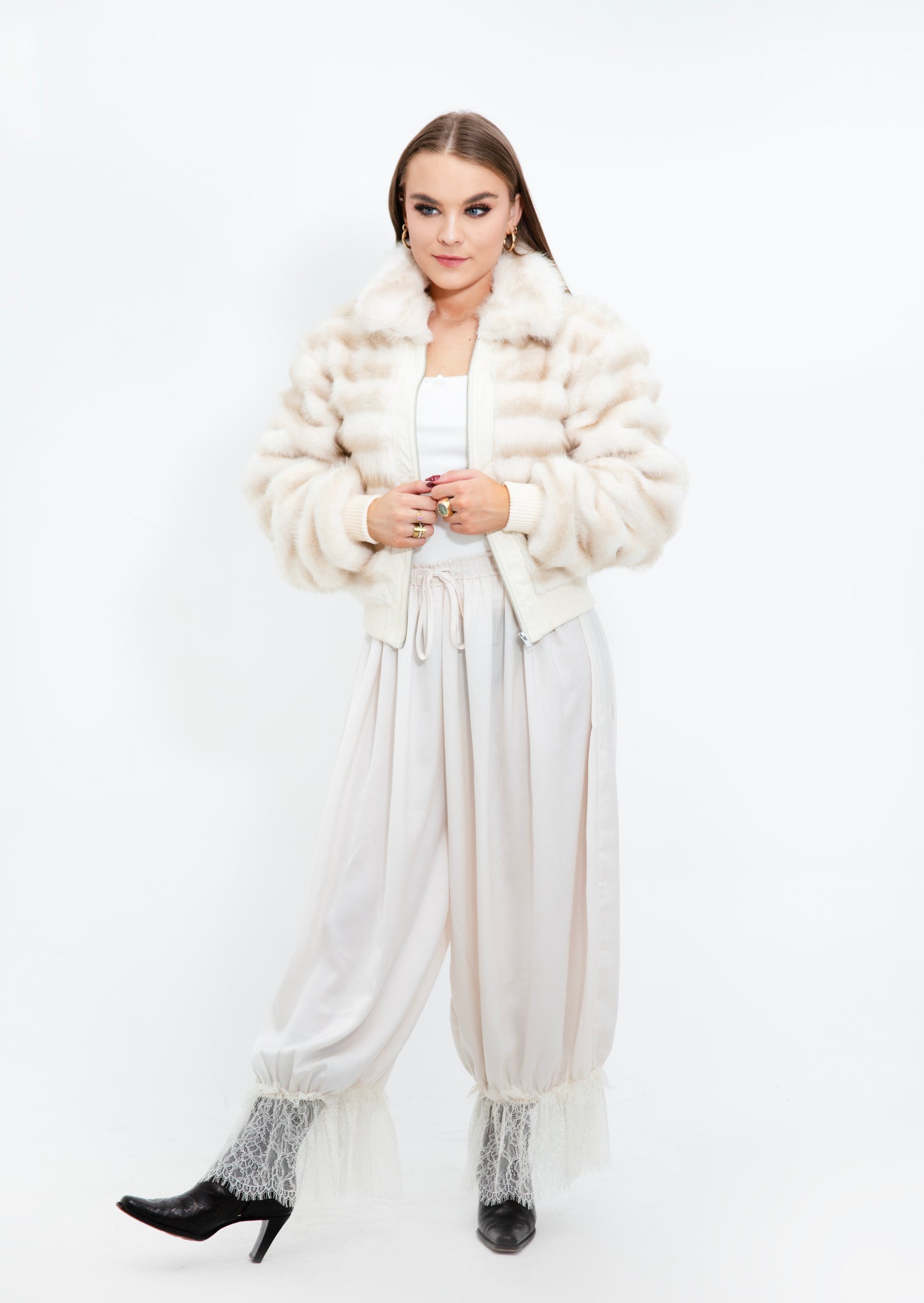 Backstage Lace Trim Bloomers