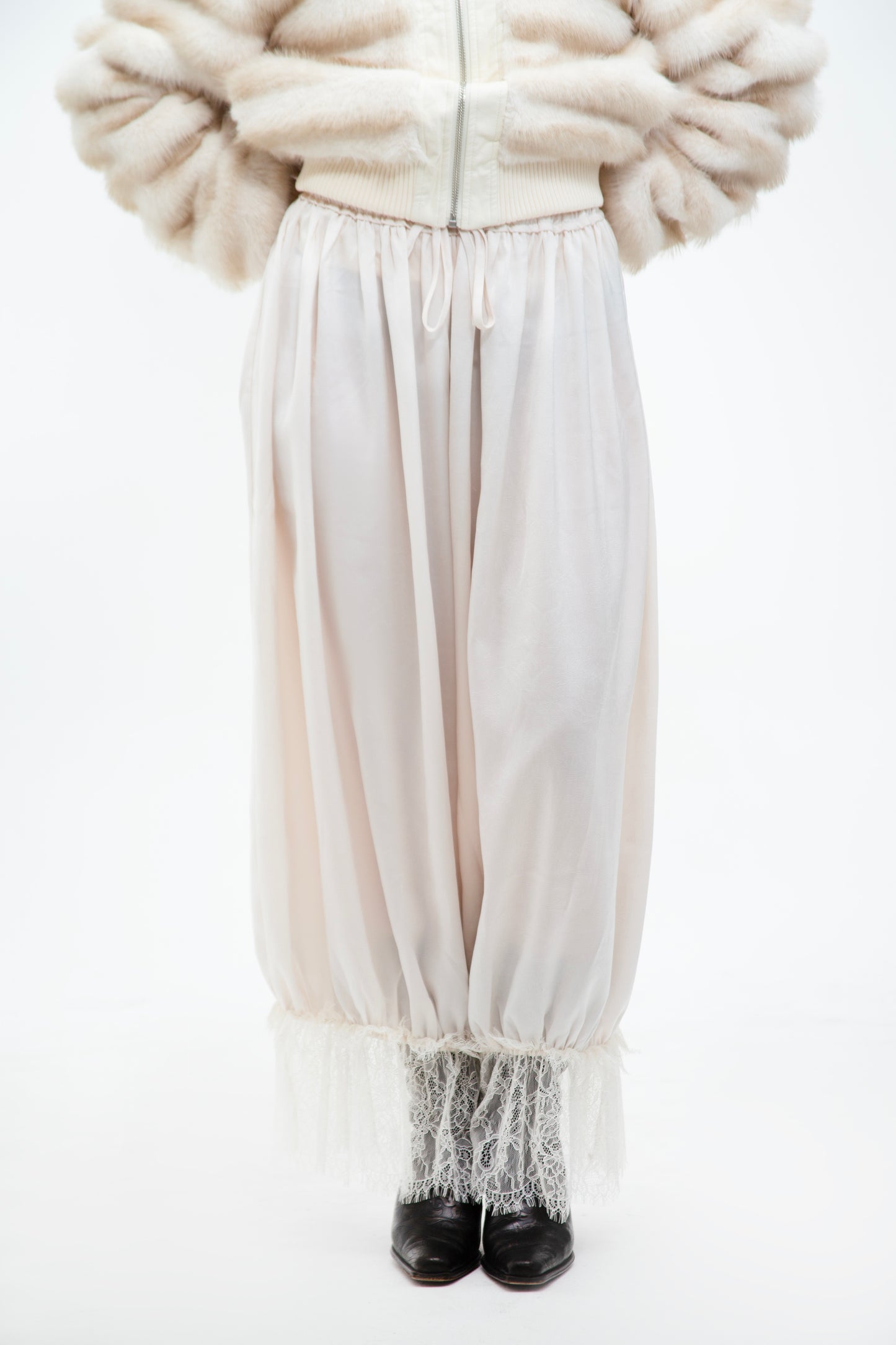 Backstage Lace Trim Bloomers