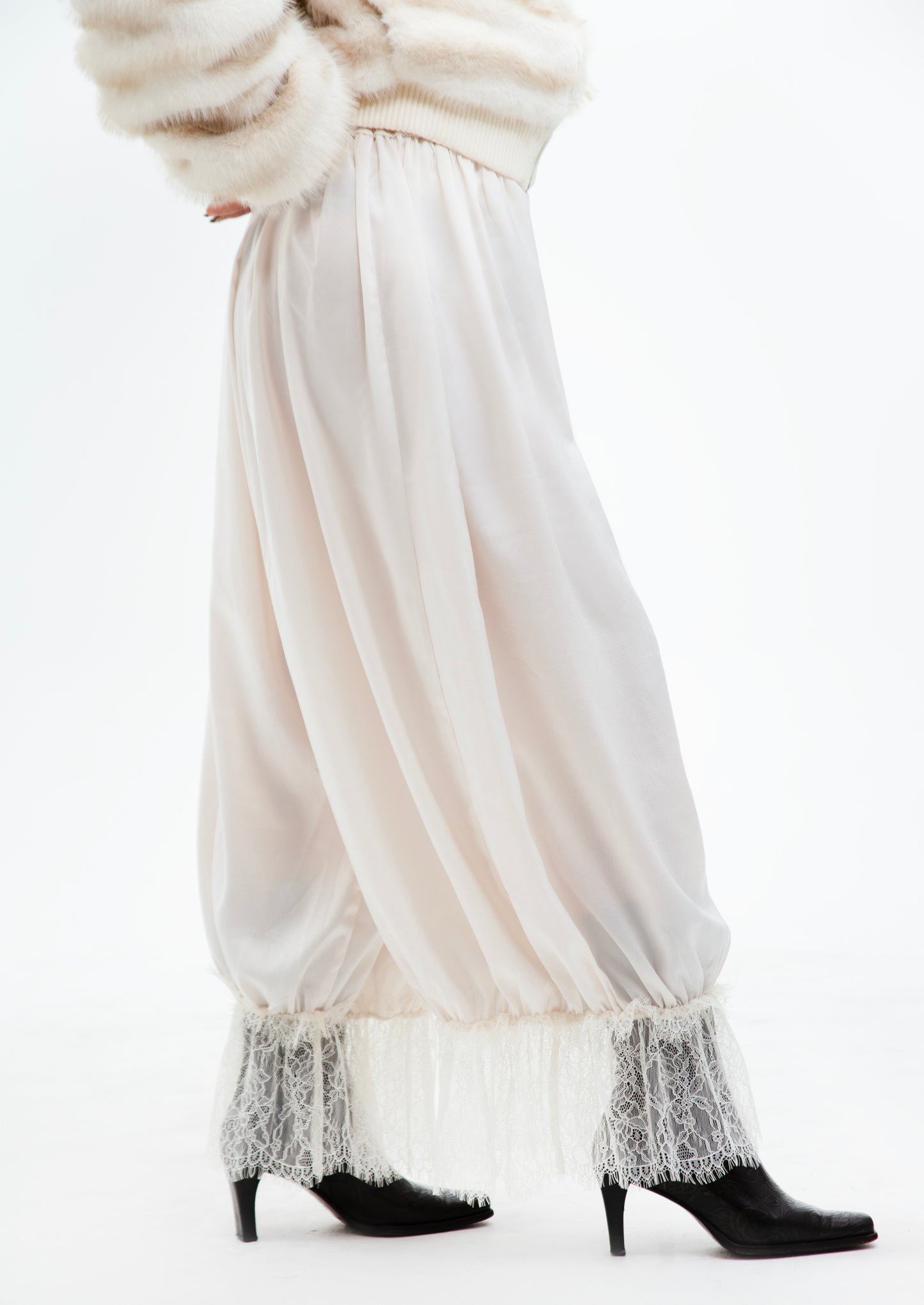 Backstage Lace Trim Bloomers