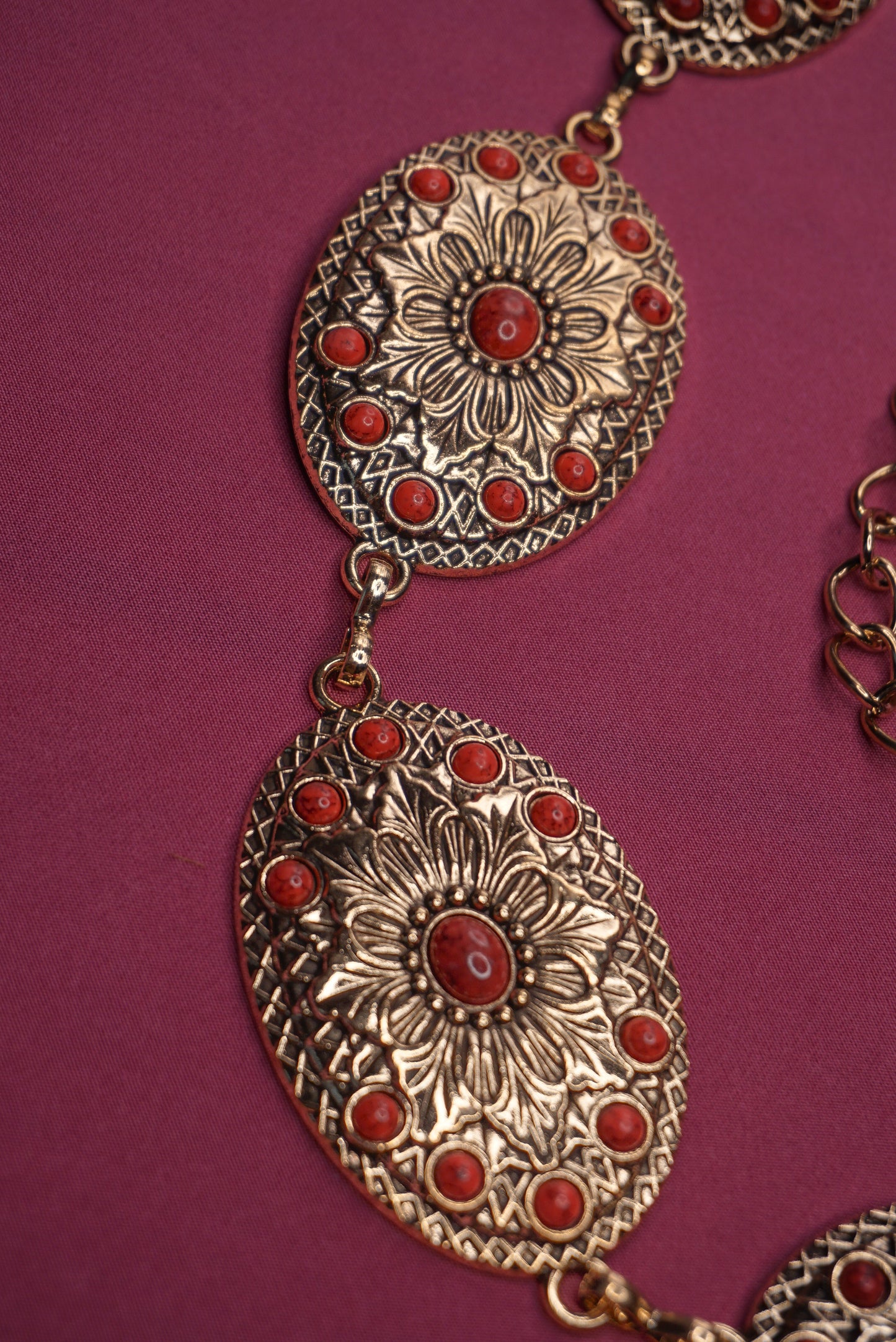 Wild Flower Chain Belt