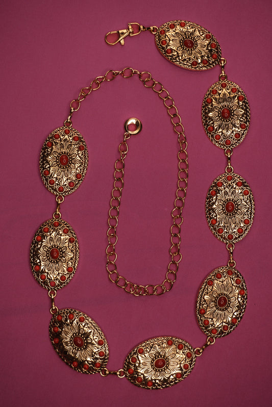 Wild Flower Chain Belt