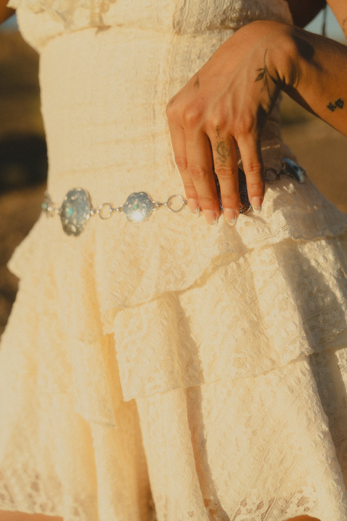 Silver Mesa Turquoise Chain Belt