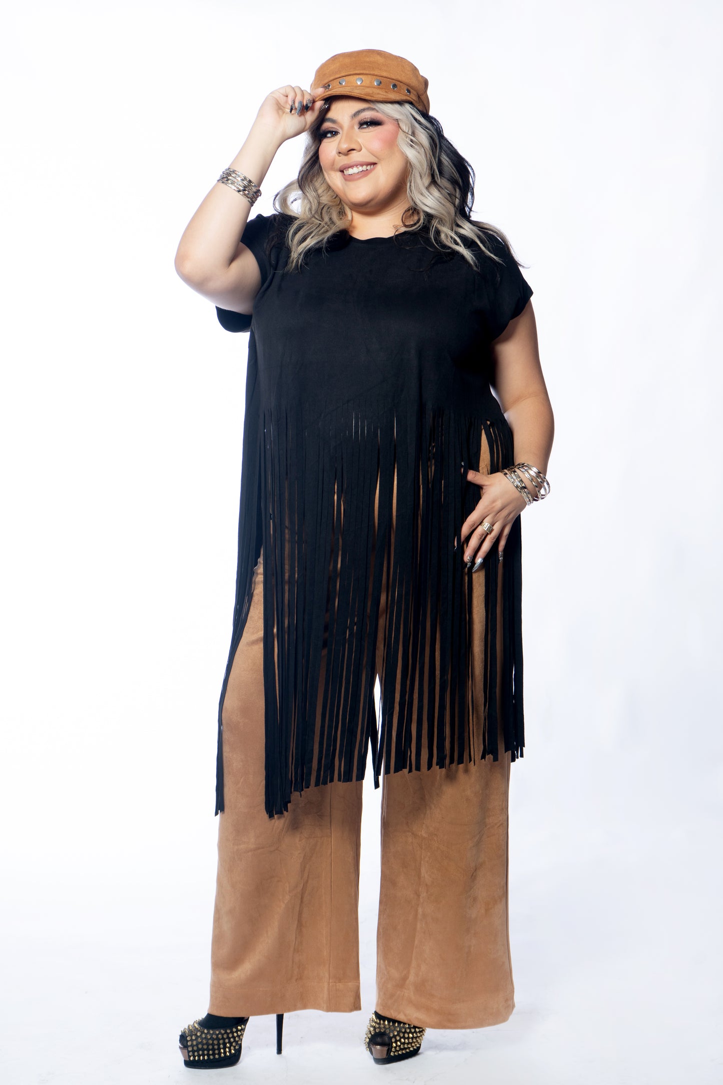 Meadow Suede Fringe Top