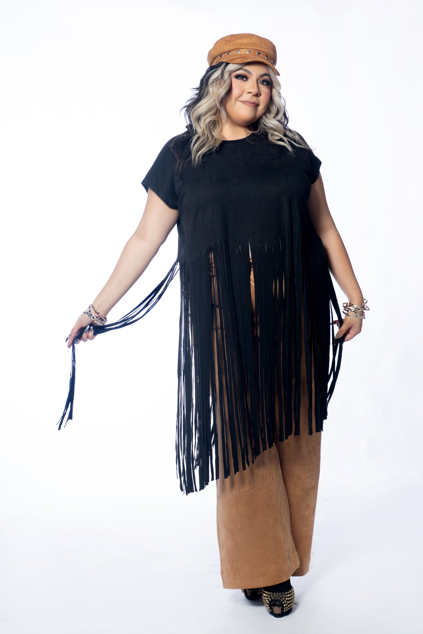 Meadow Suede Fringe Top