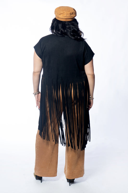 Meadow Suede Fringe Top