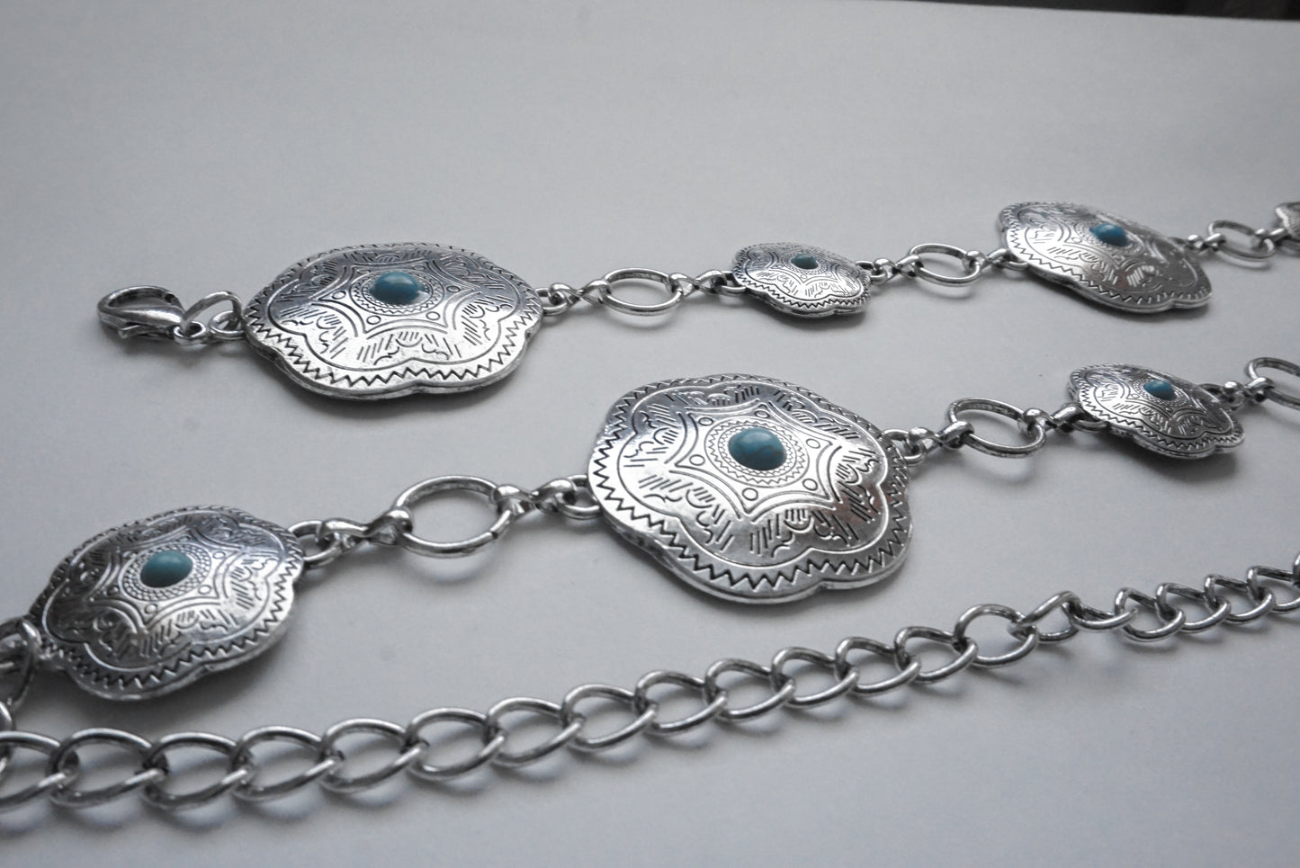 Silver Mesa Turquoise Chain Belt