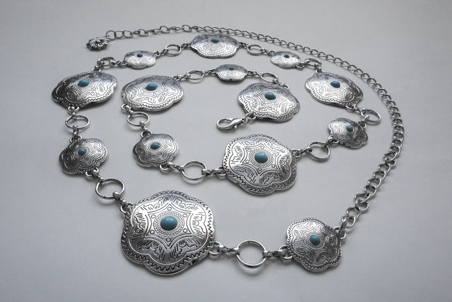 Silver Mesa Turquoise Chain Belt