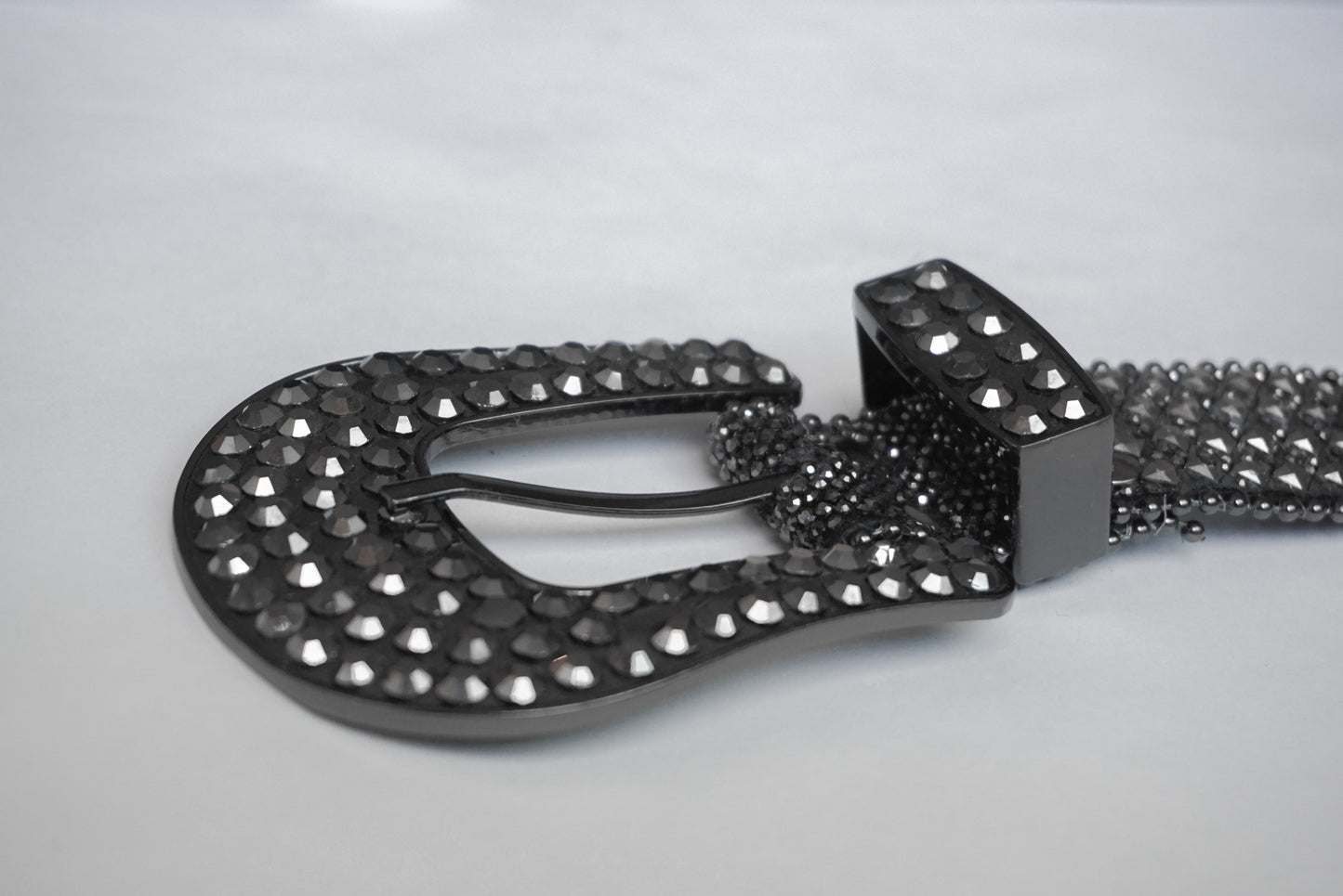 Black Charcoal Western Belt- Plus
