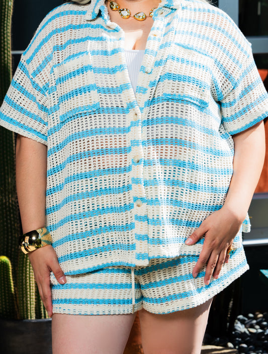 PALM LIGHT CROCHET TOP