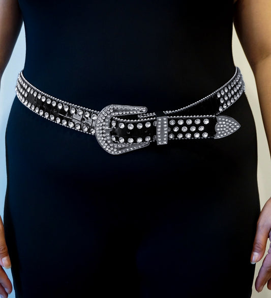 Y2K Rhinestone Belt