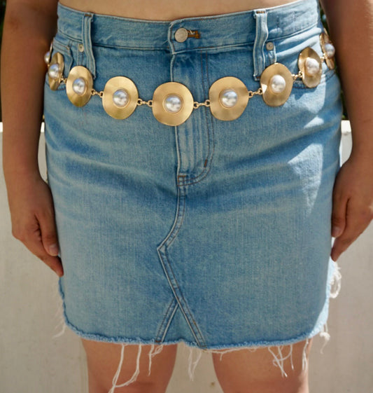 Pearl Golden Hour Chain Belt
