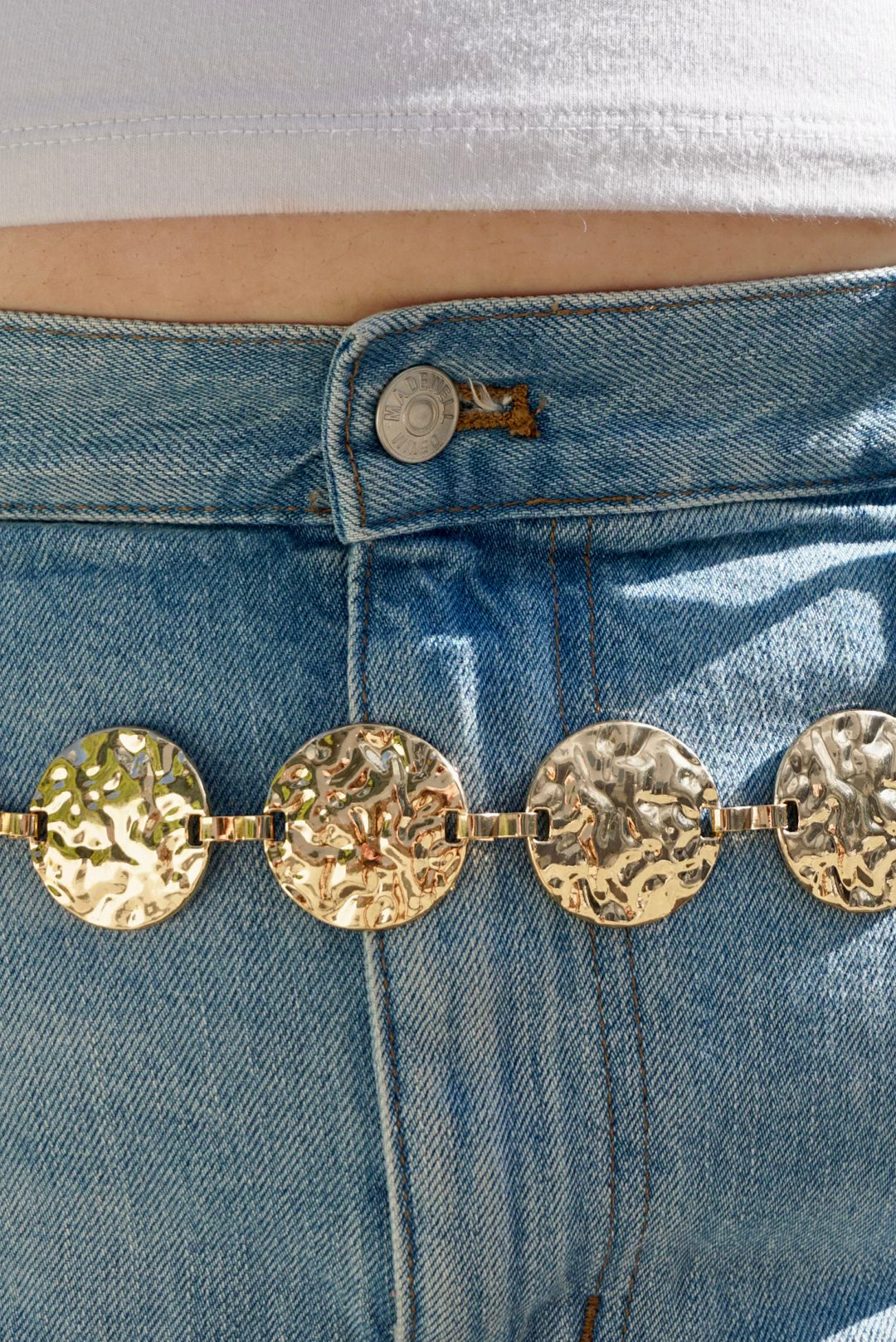 Golden Compass Chain Belt