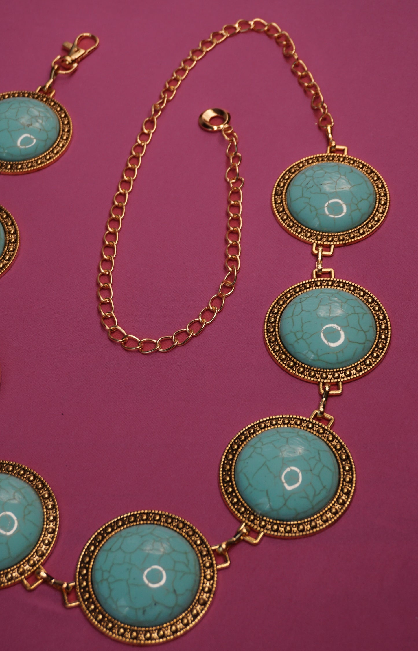 Turquoise Oasis Chain Belt
