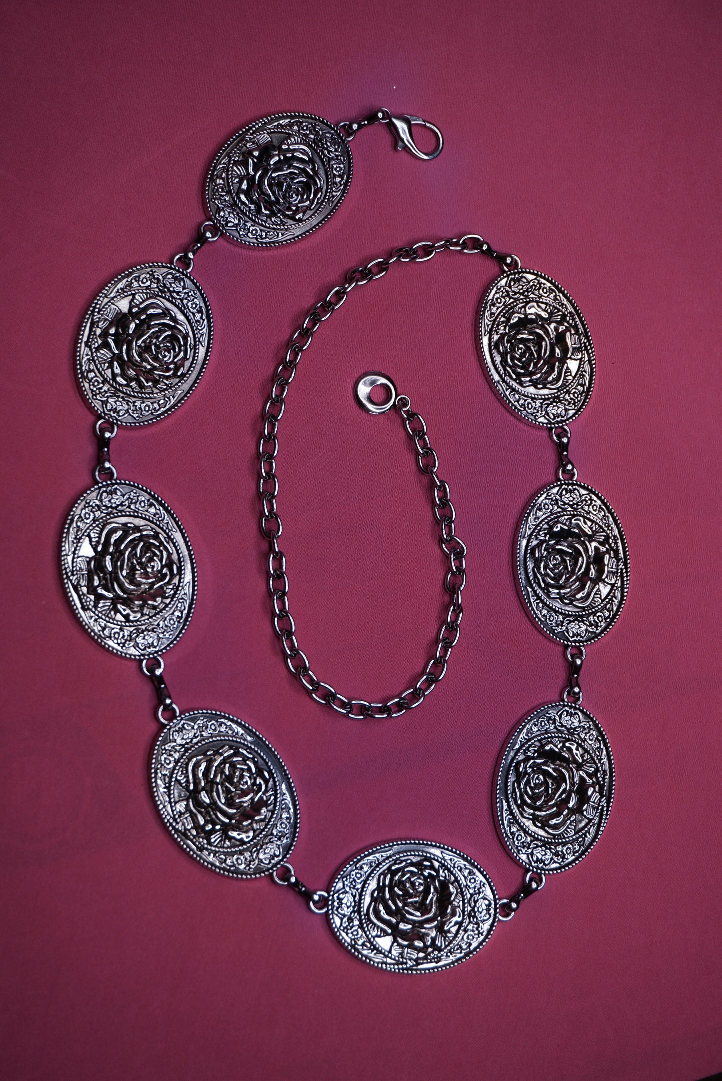 Rebel Rose Chain Belt