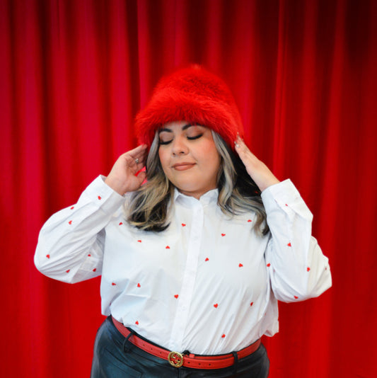 Reneé Fluffy Bucket Hat