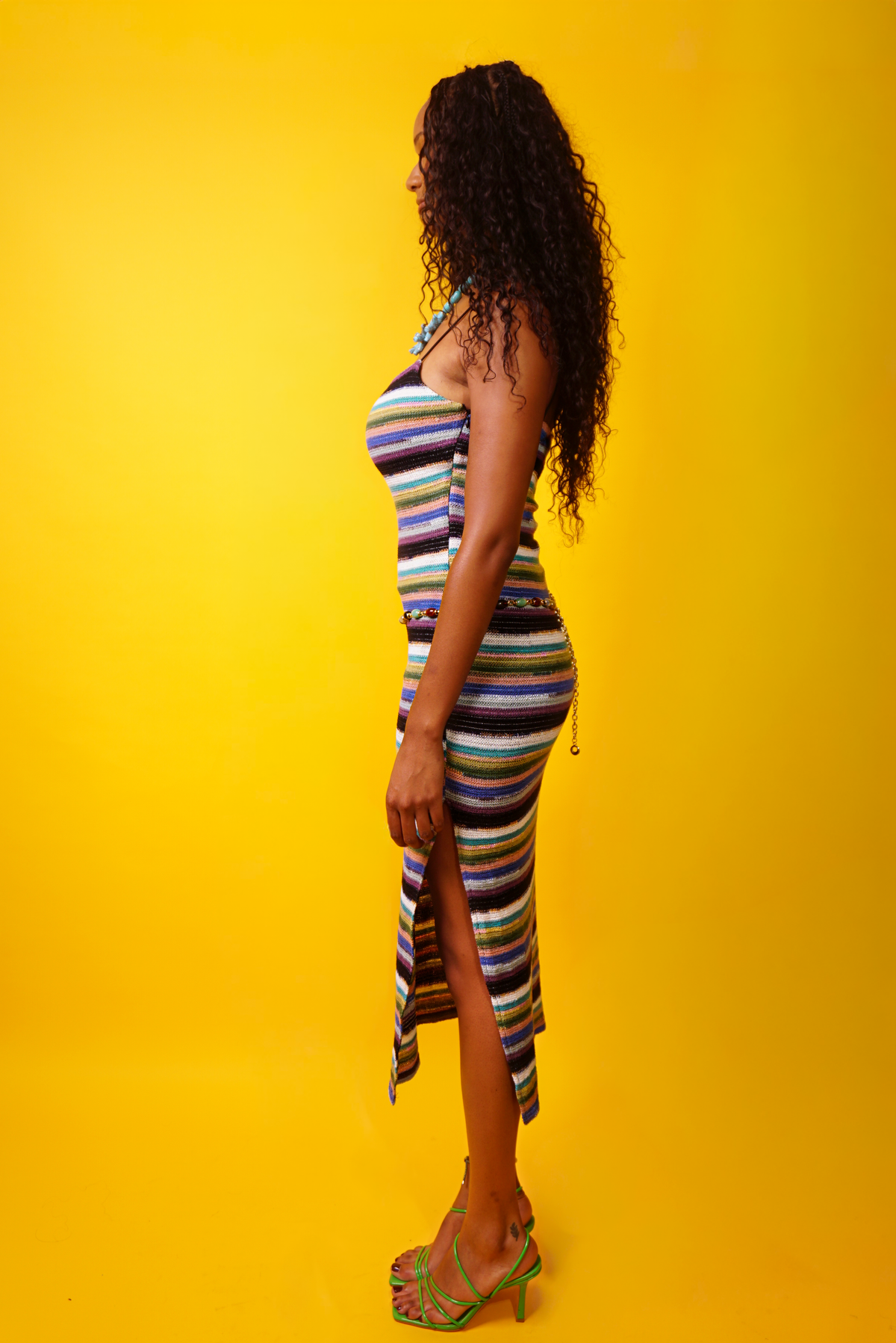 Tropic Crochet Midi Dress