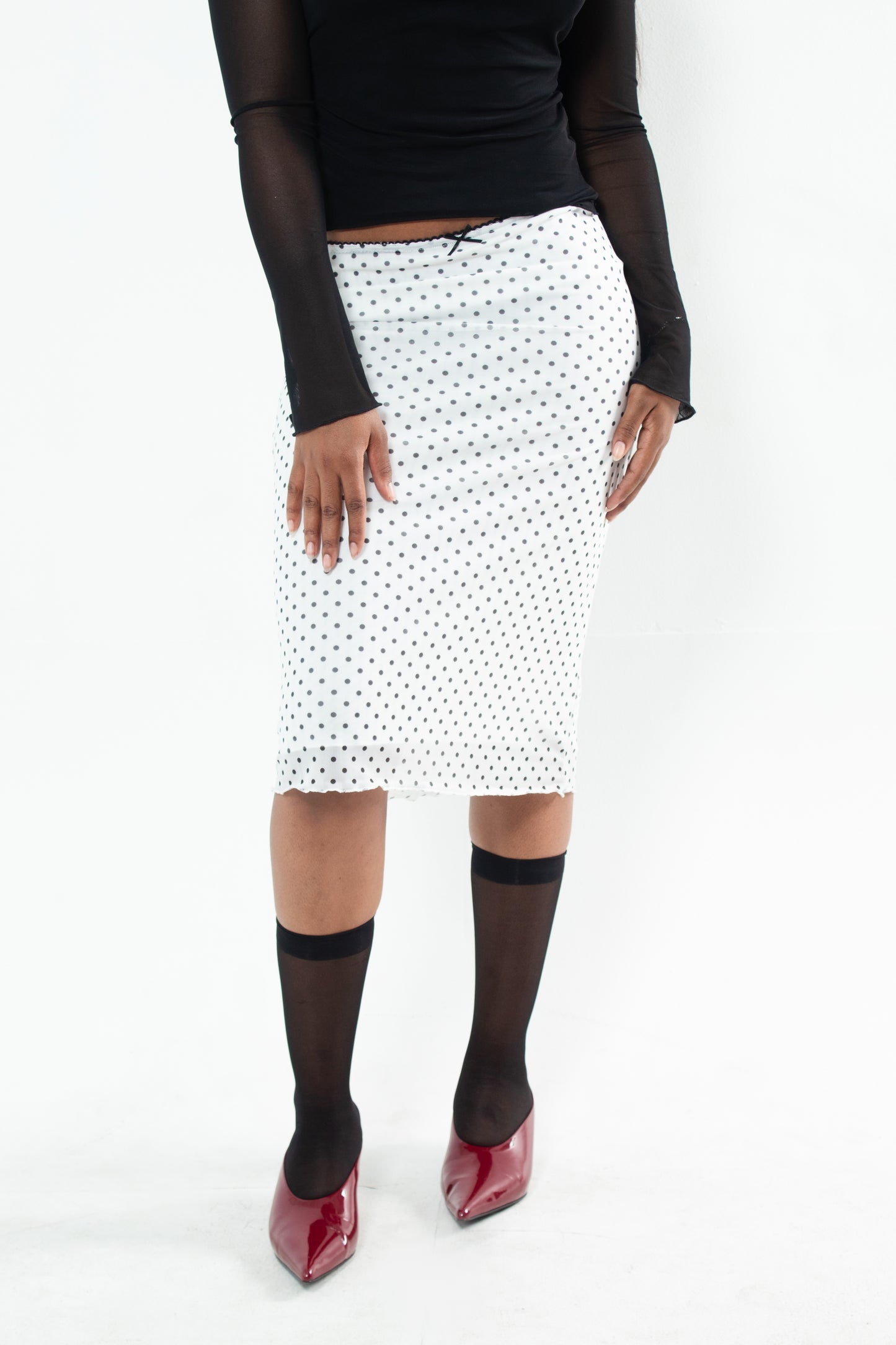 LOVERS POLKA DOT SKIRT