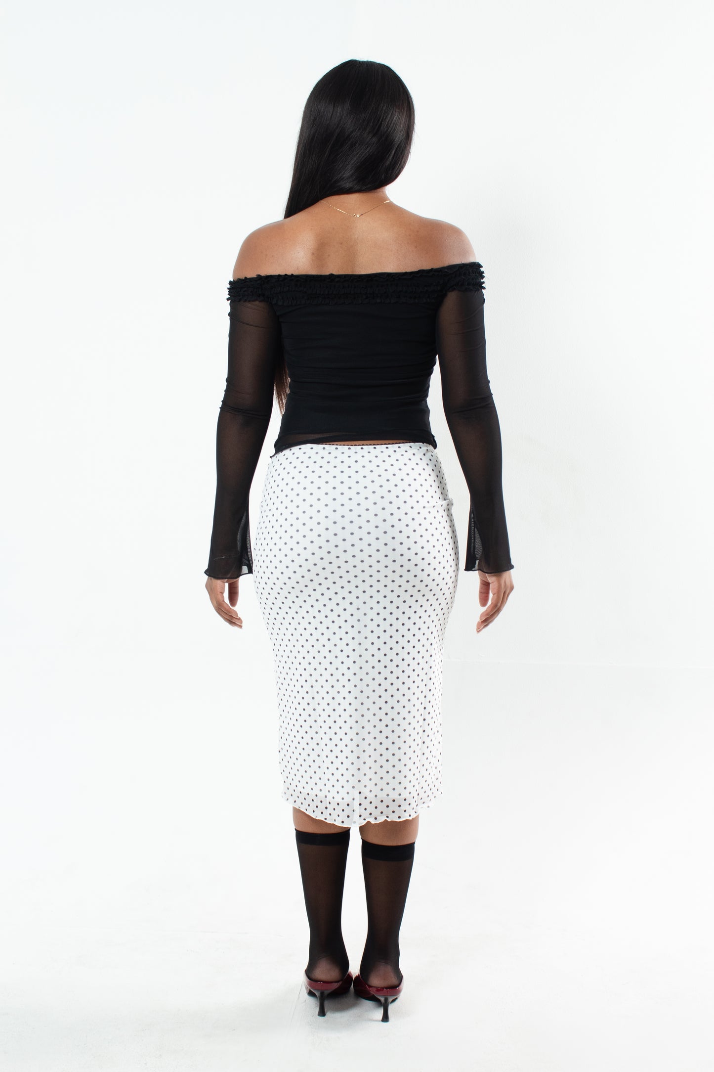 LOVERS POLKA DOT SKIRT