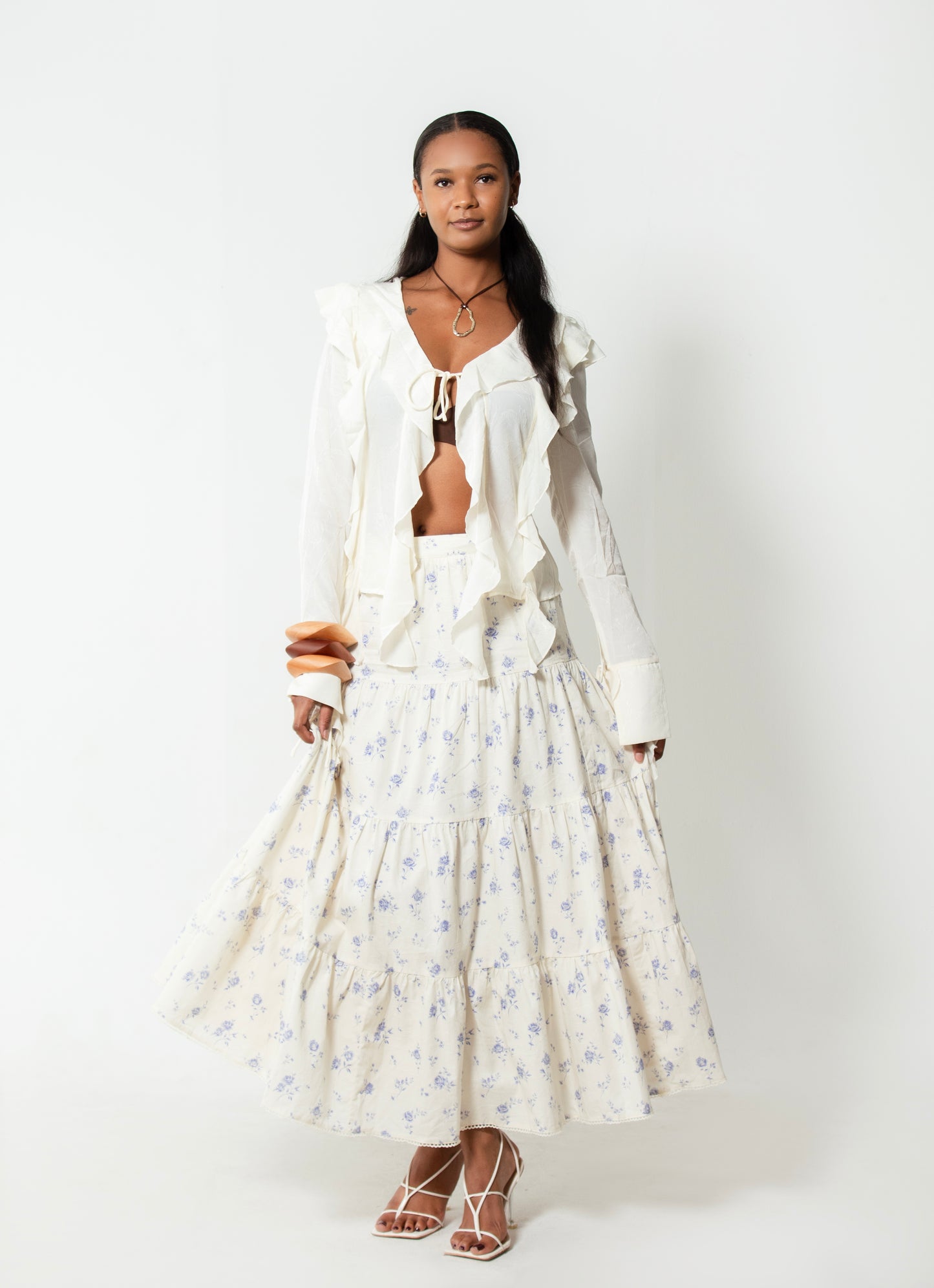 HARVEST TIERED MAXI SKIRT