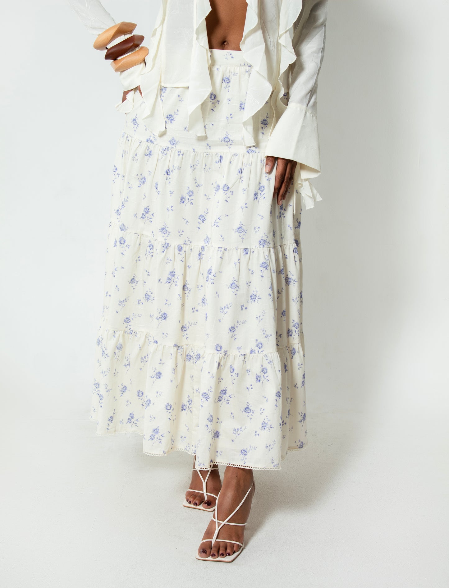 HARVEST TIERED MAXI SKIRT