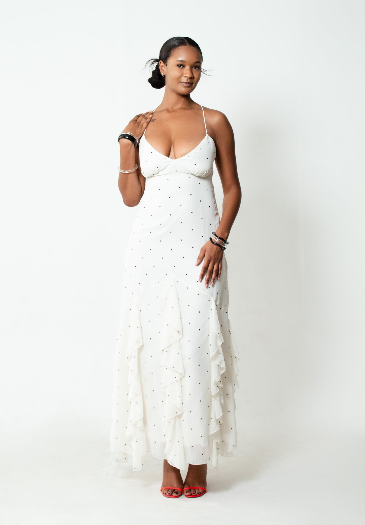 RUFFLED SOLSTICE MAXI DRESS