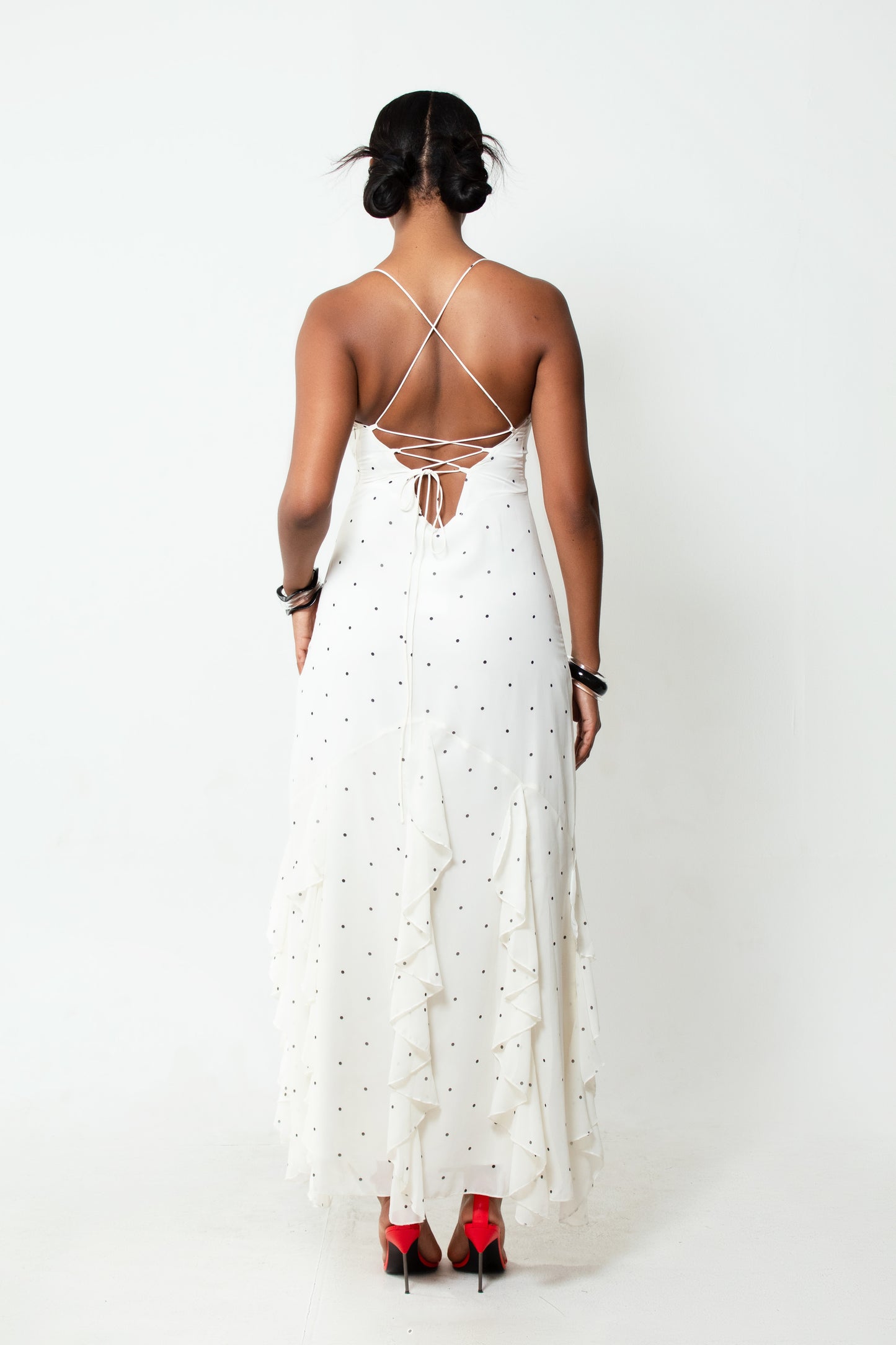 RUFFLED SOLSTICE MAXI DRESS